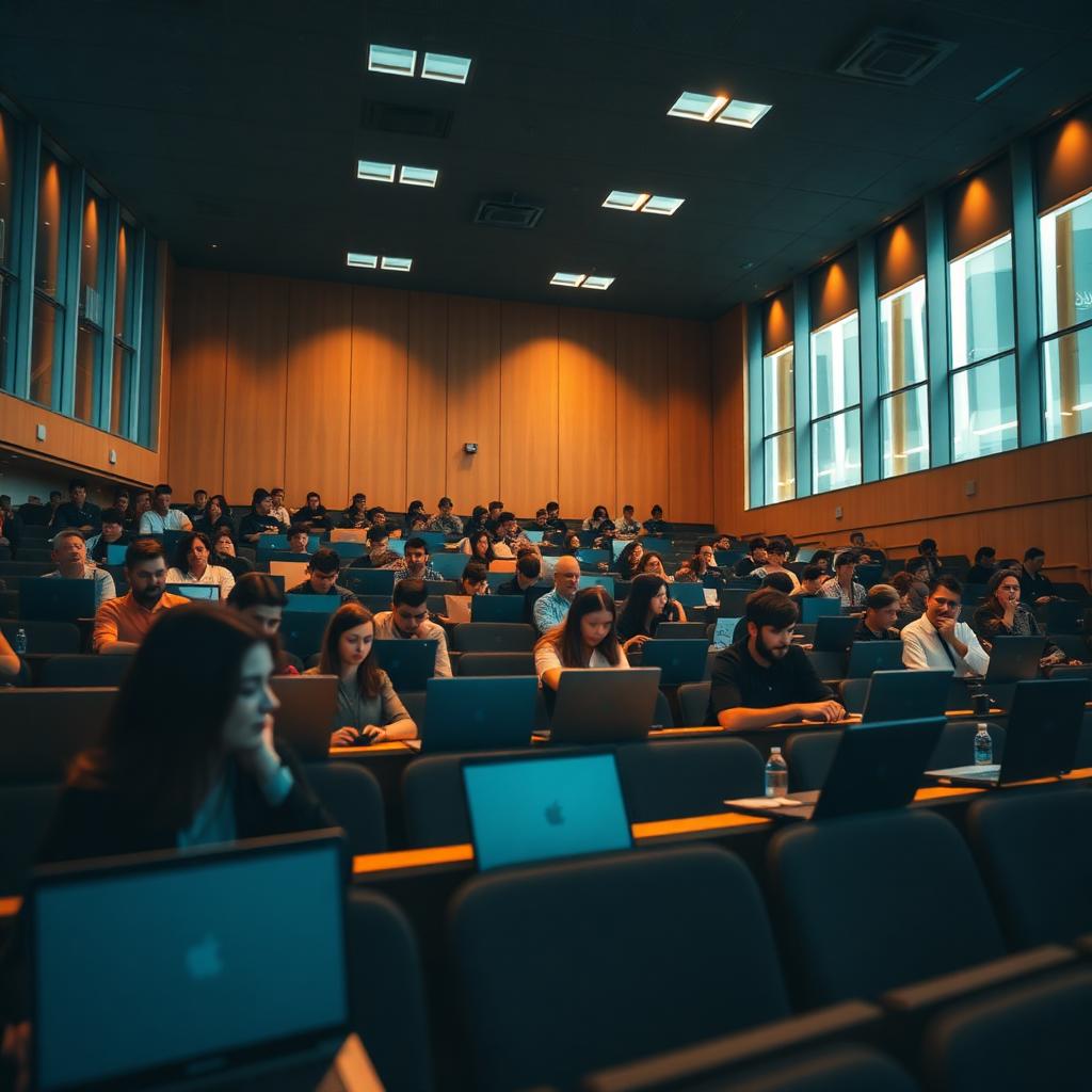 Modern university campus
